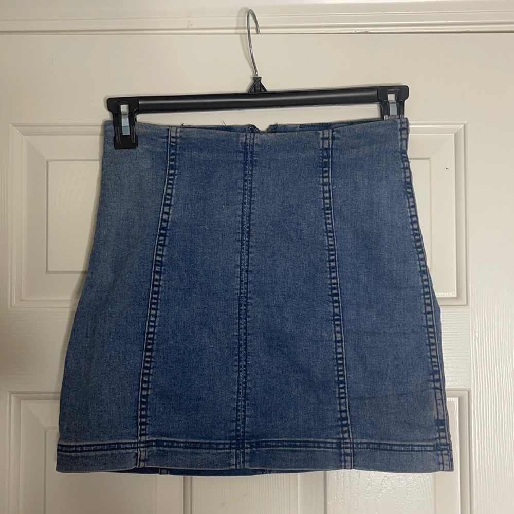 Free People denim skirt